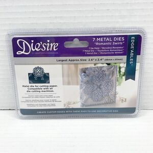 Crafter's Companion Die'sire Edge'ables 7 Metal Cutting Dies Romantic Swirls
